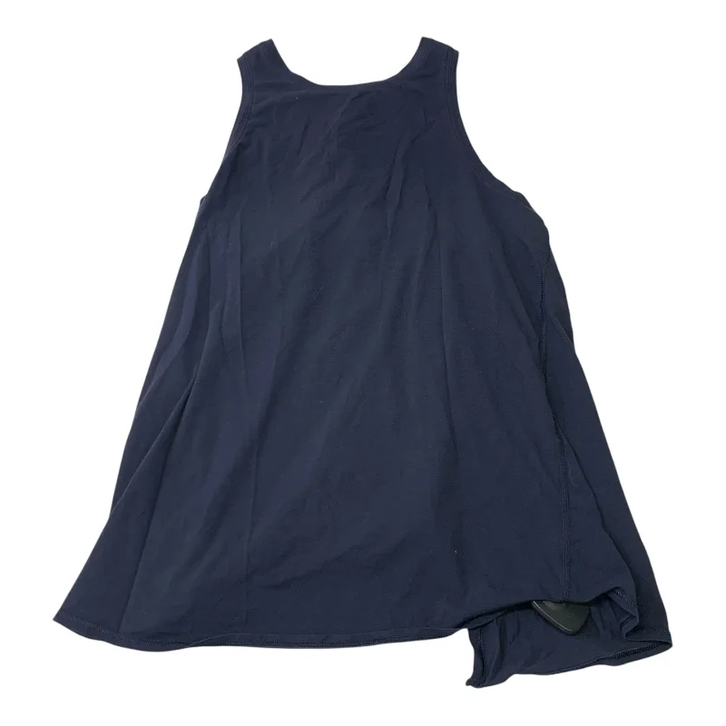 Loose Yoga Tops for Flexibility -Athletic Tank Top By Lululemon In Navy, Size: M