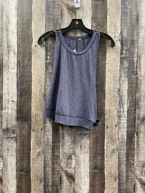 Yoga Tops for Active Lifestyles -Athletic Tank Top By Lululemon In Navy, Size: S