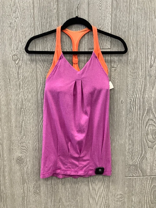Plus Size Yoga Tops -Athletic Tank Top By Lululemon In Orange & Pink, Size: S