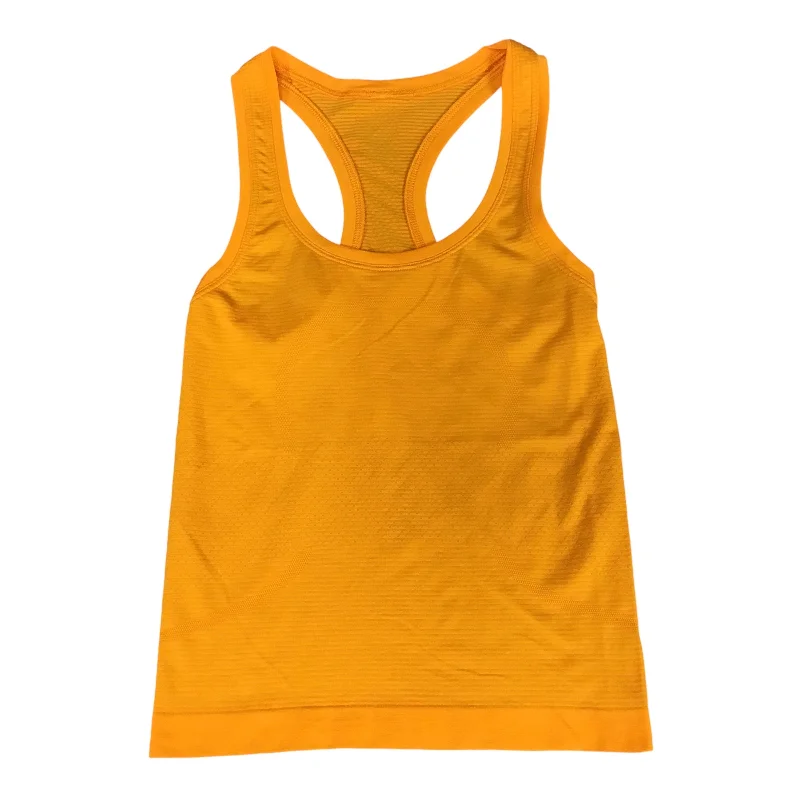 Comfortable Yoga Tops for Pilates and Yoga -Athletic Tank Top By Lululemon In Orange, Size: 0 Comfortable Yoga Tops for Pilates and Yoga -Athletic Tank Top By Lululemon In Orange, Size: 0