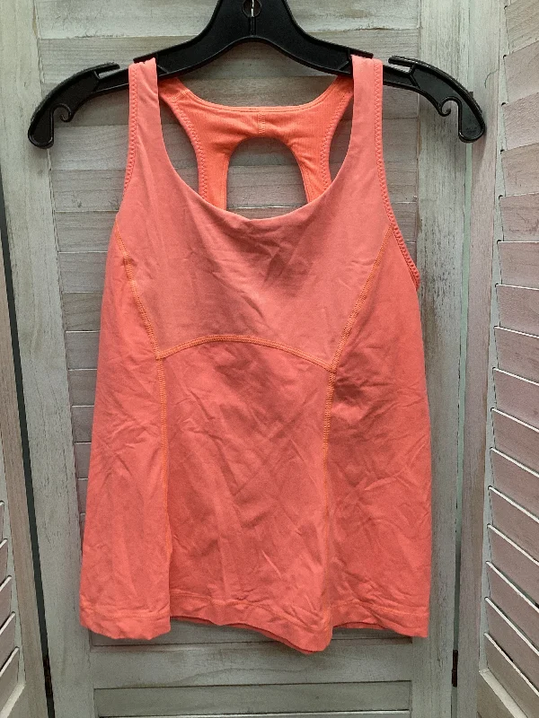 Loose-Fitting Yoga Tops -Athletic Tank Top By Lululemon In Orange, Size: 8