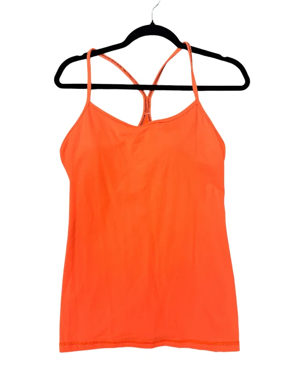 Yoga Tops for Hot Yoga Classes -Athletic Tank Top By Lululemon In Orange, Size: L