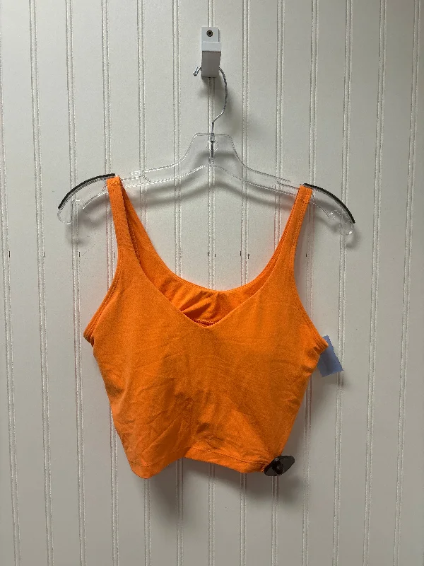 Yoga Tops for Active and High-Energy Workouts -Athletic Tank Top By Lululemon In Orange, Size: M Yoga Tops for Active and High-Energy Workouts -Athletic Tank Top By Lululemon In Orange, Size: M