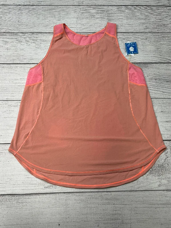 Yoga Tops for Flexibility and Support -Athletic Tank Top By Lululemon In Orange, Size: M
