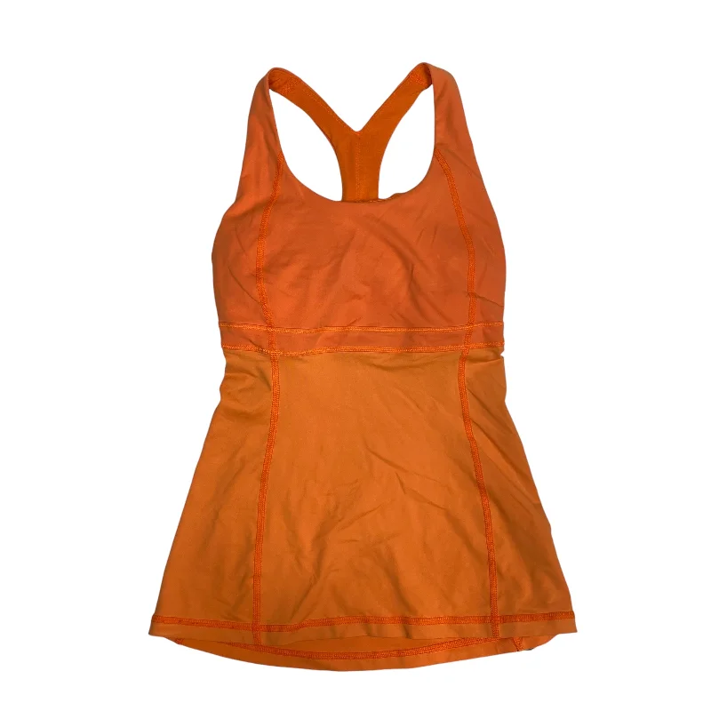 Women's Yoga Tops with Adjustable Fit -Athletic Tank Top By Lululemon In Orange, Size: S Women's Yoga Tops with Adjustable Fit -Athletic Tank Top By Lululemon In Orange, Size: S