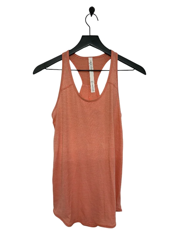 Yoga Tops for Stretch and Flexibility -Athletic Tank Top By Lululemon In Peach, Size: 4 Yoga Tops for Stretch and Flexibility -Athletic Tank Top By Lululemon In Peach, Size: 4