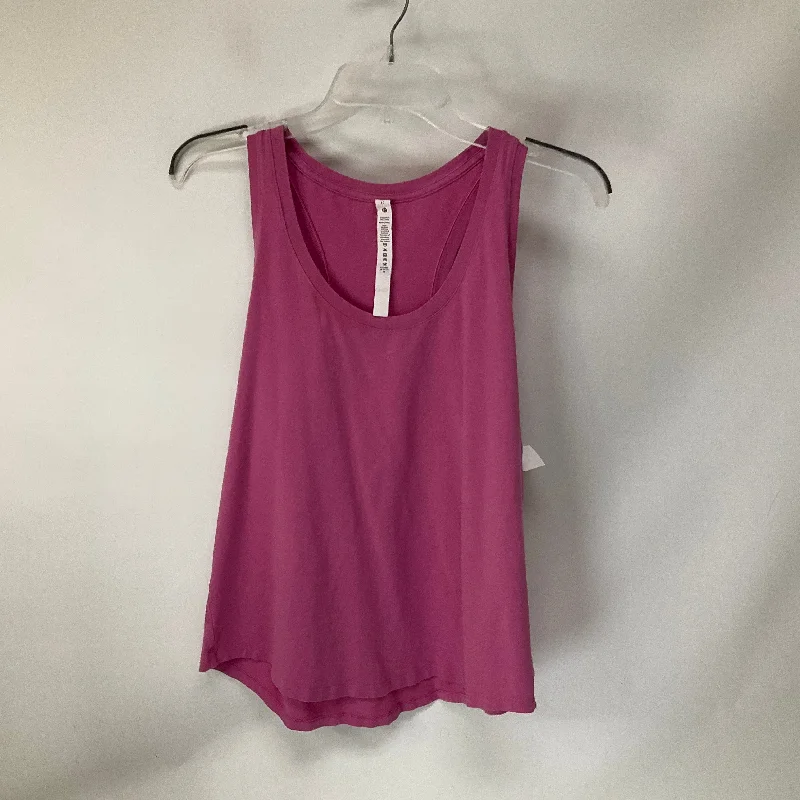 Yoga Tops with Spaghetti Straps -Athletic Tank Top By Lululemon In Pink, Size: 10