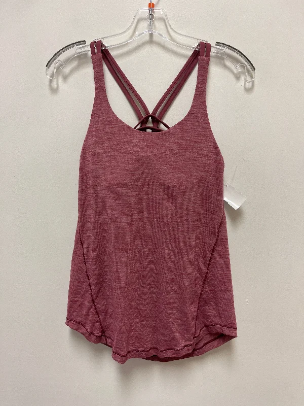 Women's Yoga Tops for All Seasons -Athletic Tank Top By Lululemon In Pink, Size: 4