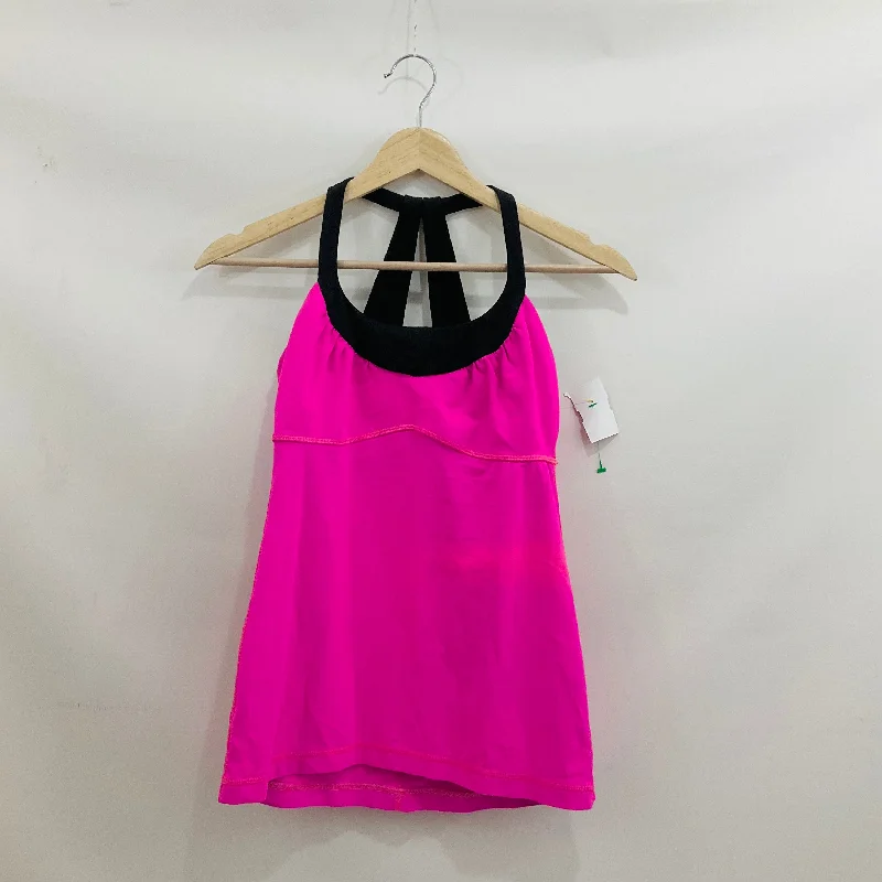 Yoga Tops for Relaxed Practice -Athletic Tank Top By Lululemon In Pink, Size: 4