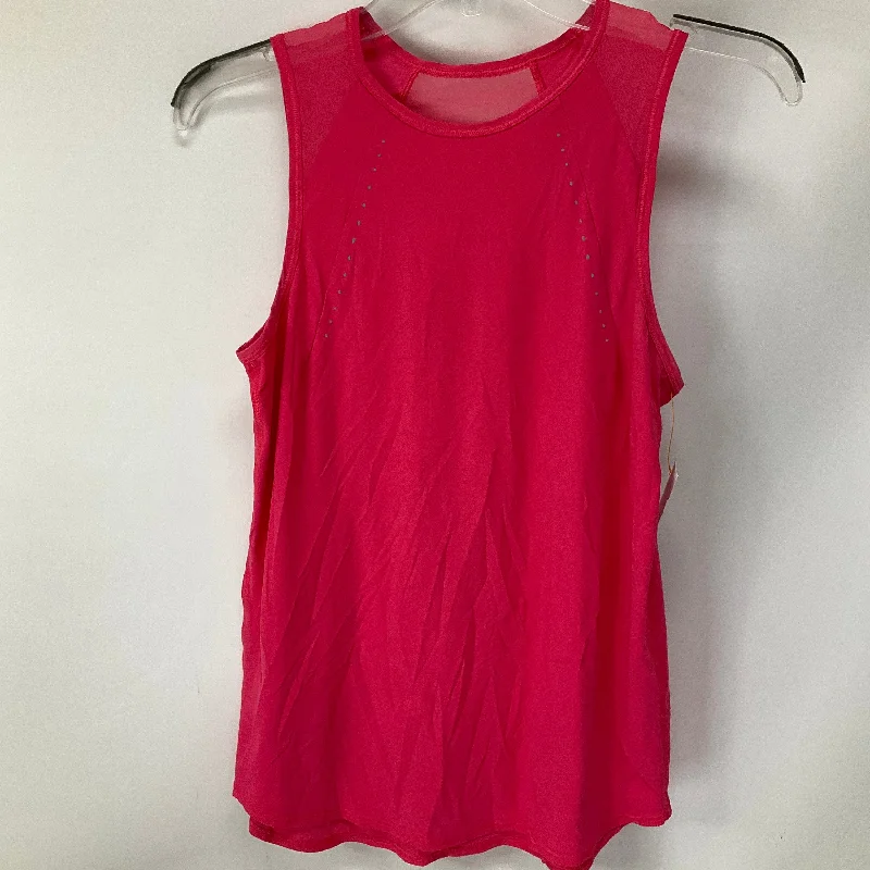 Loose Yoga Tops for Relaxing -Athletic Tank Top By Lululemon In Pink, Size: 4