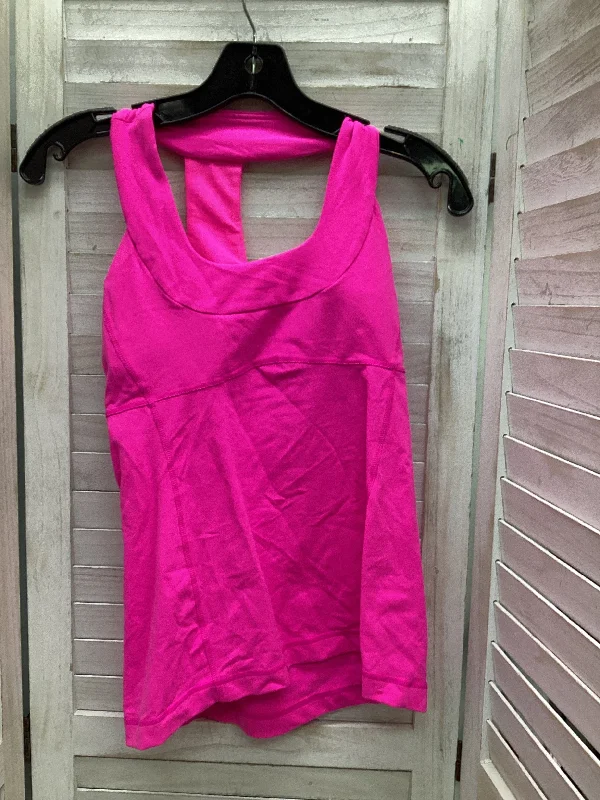 Tank Style Yoga Tops -Athletic Tank Top By Lululemon In Pink, Size: 6