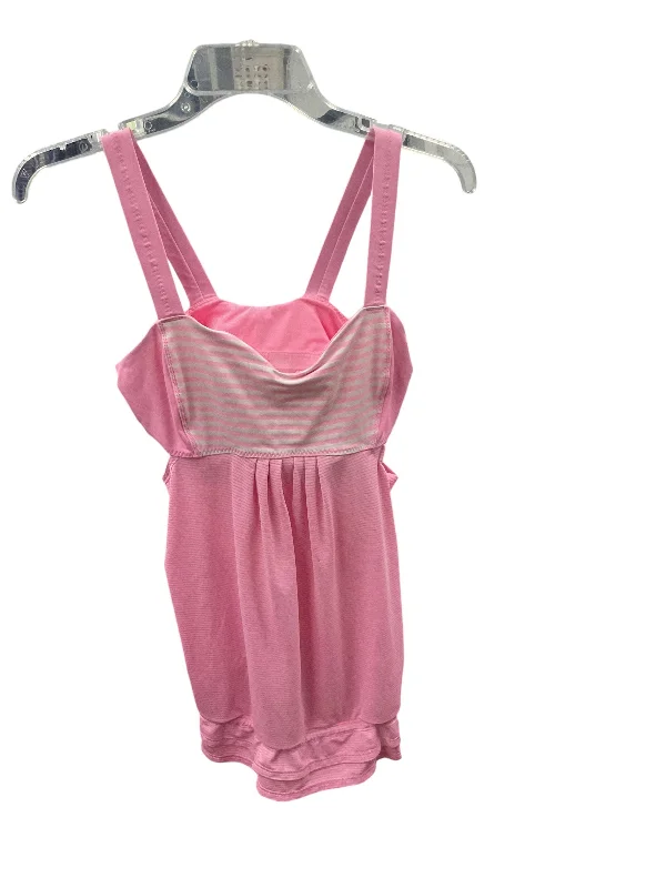 Women's Yoga Tops for Power and Strength -Athletic Tank Top By Lululemon In Pink, Size: 8