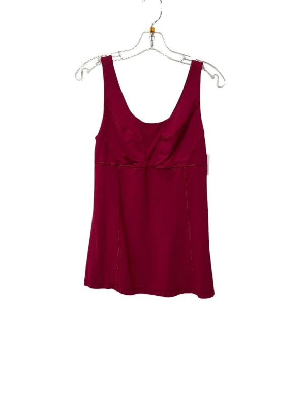 Stylish Yoga Tops for Yoga Classes -Athletic Tank Top By Lululemon In Pink, Size: 8