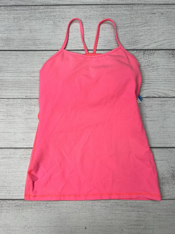 High-Quality Yoga Tops for Women -Athletic Tank Top By Lululemon In Pink, Size: 8