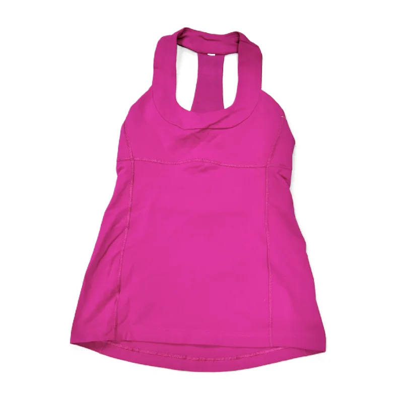 Yoga Tops for Extra Support and Comfort -Athletic Tank Top By Lululemon In Pink, Size: M Yoga Tops for Extra Support and Comfort -Athletic Tank Top By Lululemon In Pink, Size: M