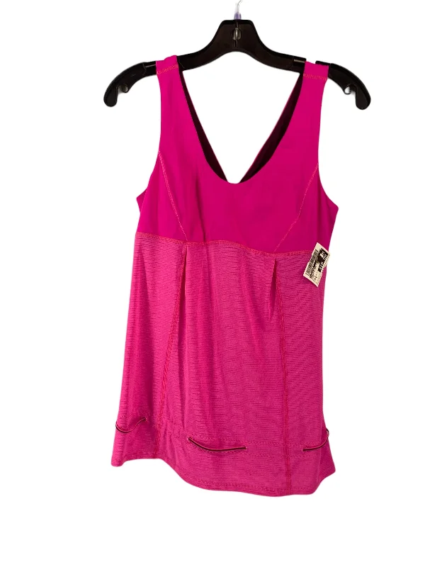 Athletic Yoga Tops for Fitness -Athletic Tank Top By Lululemon In Pink, Size: M