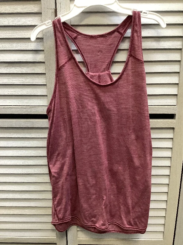 Yoga Tops for Hot Yoga Classes -Athletic Tank Top By Lululemon In Pink, Size: M