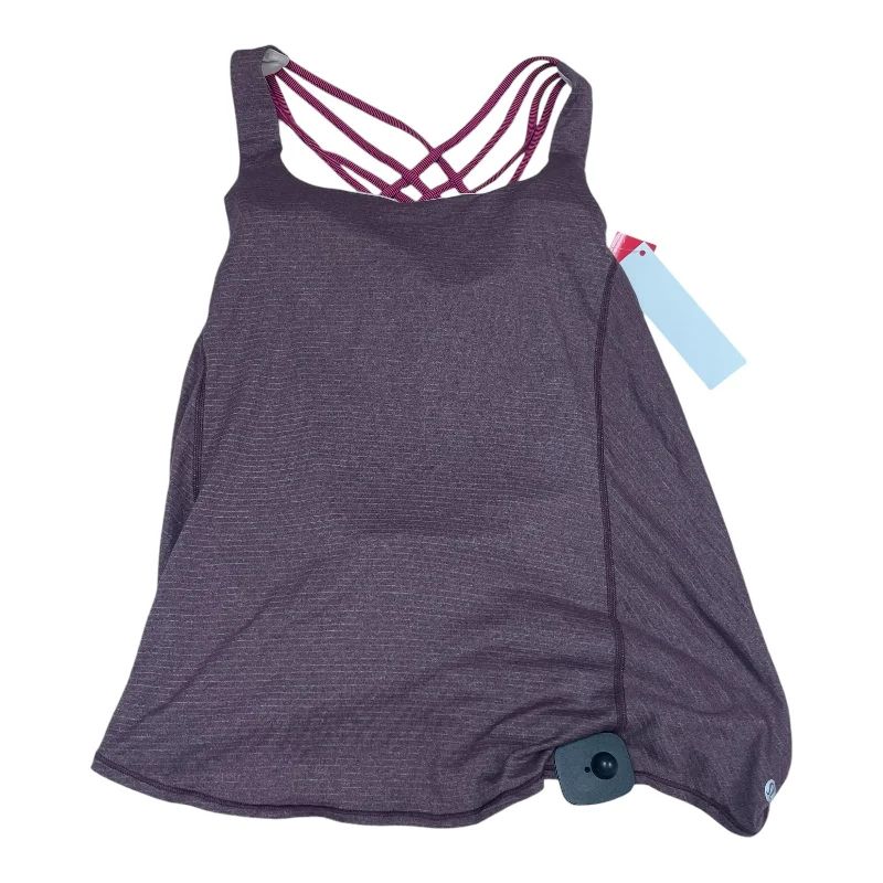 Yoga Tops with Moisture-Wicking Technology -Athletic Tank Top By Lululemon In Pink, Size: M