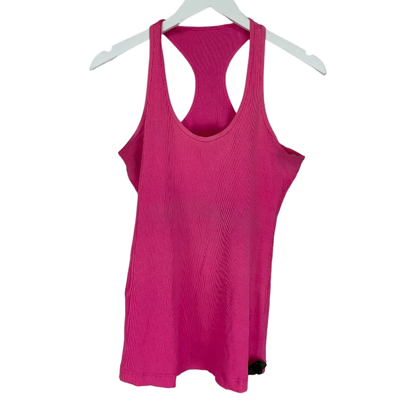Comfortable Yoga Tops for Workouts -Athletic Tank Top By Lululemon In Pink, Size: M
