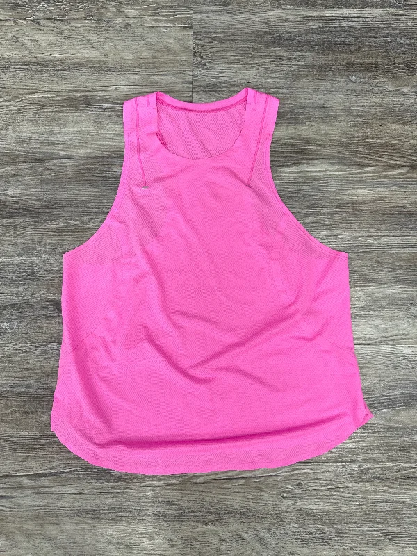 Women's Yoga Tops with Built-In Bra Support -Athletic Tank Top By Lululemon In Pink, Size: M Women's Yoga Tops with Built-In Bra Support -Athletic Tank Top By Lululemon In Pink, Size: M