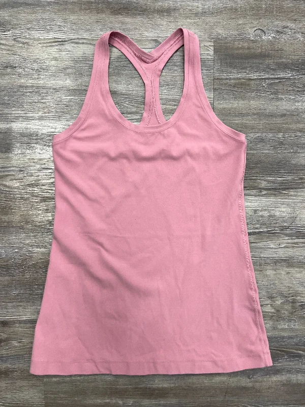 Yoga Tops for Increased Flexibility -Athletic Tank Top By Lululemon In Pink, Size: M