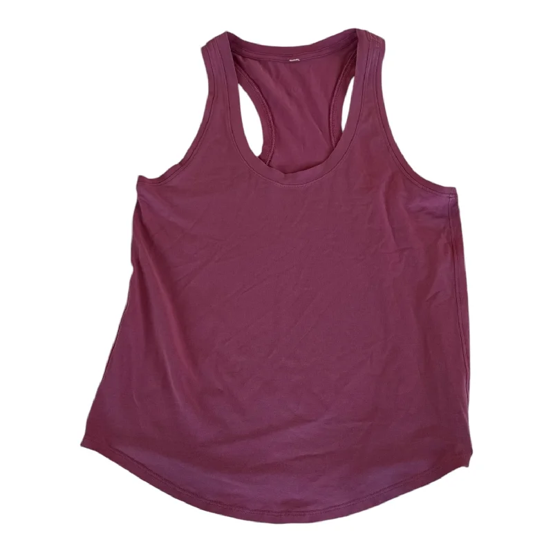 Lightweight Yoga Tops for Summer -Athletic Tank Top By Lululemon In Pink, Size: S