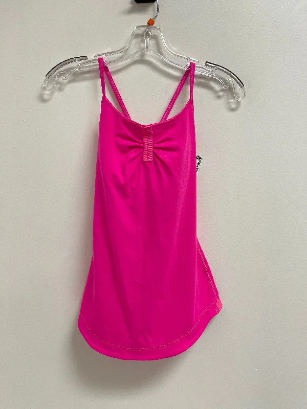 Soft Cotton Yoga Tops for Comfort -Athletic Tank Top By Lululemon In Pink, Size: S