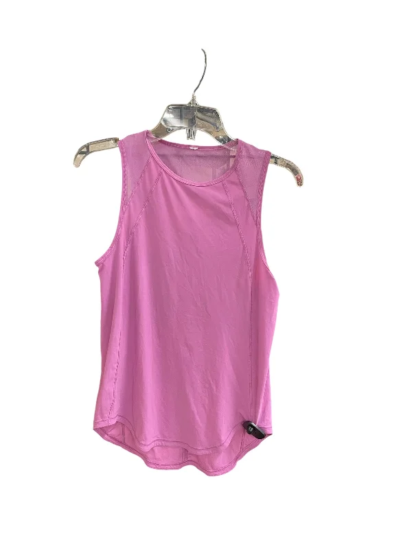 Breathable Yoga Tops for Fitness Classes -Athletic Tank Top By Lululemon In Pink, Size: S Breathable Yoga Tops for Fitness Classes -Athletic Tank Top By Lululemon In Pink, Size: S