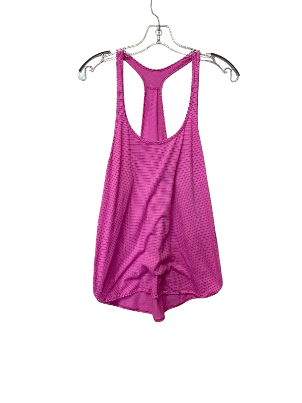 Mesh Yoga Tops for Women -Athletic Tank Top By Lululemon In Pink, Size: S