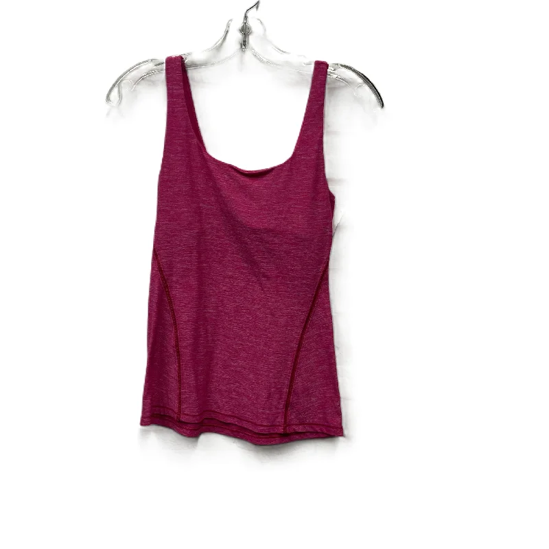 Yoga Tops for Women -Athletic Tank Top By Lululemon In Pink, Size: S