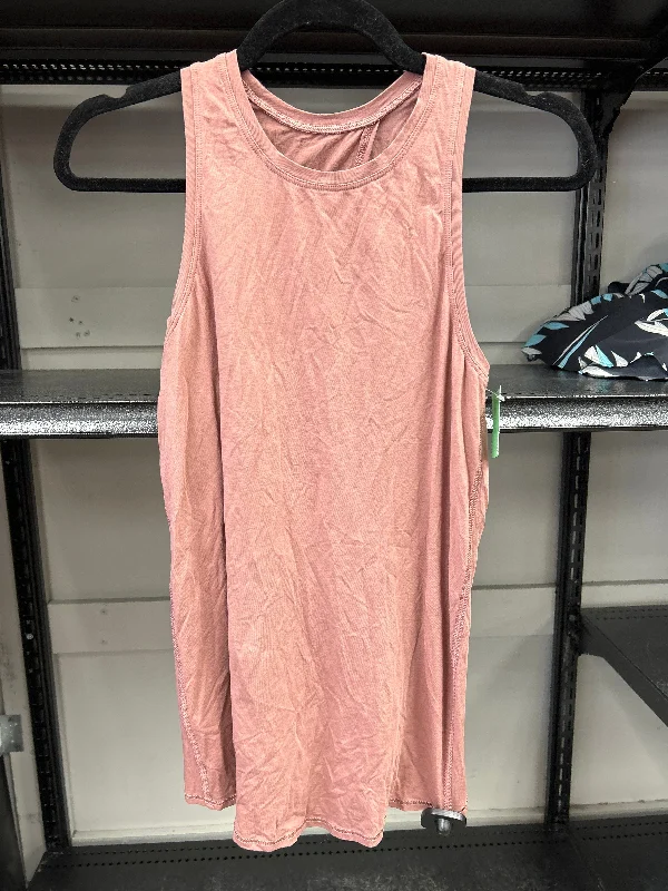 Yoga Tops with Moisture-Wicking Technology -Athletic Tank Top By Lululemon In Pink, Size: S