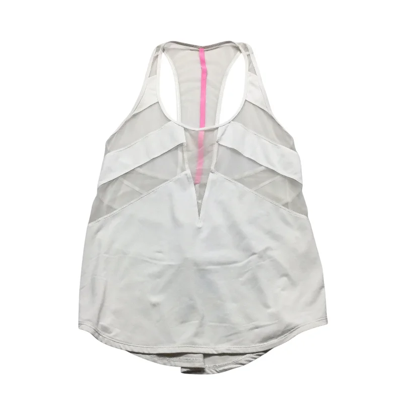 Soft Yoga Tops for Women -Athletic Tank Top By Lululemon In Pink & White, Size: S