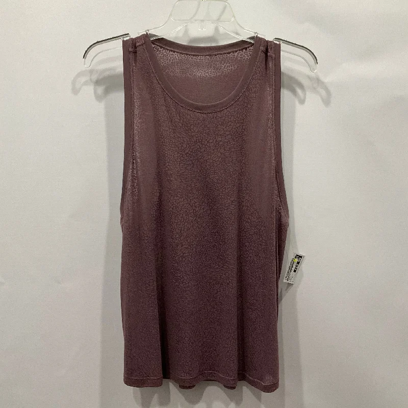 Yoga Tops for Easy Movement and Comfort -Athletic Tank Top By Lululemon In Purple, Size: 12