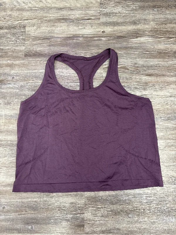 Comfortable and Stylish Yoga Tops for Women -Athletic Tank Top By Lululemon In Purple, Size: 20 Comfortable and Stylish Yoga Tops for Women -Athletic Tank Top By Lululemon In Purple, Size: 20