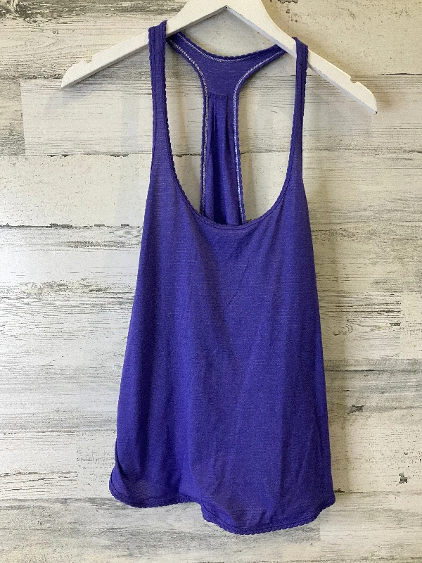 Yoga Tops for Hot Yoga and Intense Practice -Athletic Tank Top By Lululemon In Purple, Size: 8 Yoga Tops for Hot Yoga and Intense Practice -Athletic Tank Top By Lululemon In Purple, Size: 8