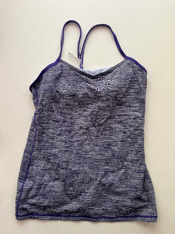 Yoga Tops with Stretchy Material for Full Range of Motion -Athletic Tank Top By Lululemon In Purple, Size: L Yoga Tops with Stretchy Material for Full Range of Motion -Athletic Tank Top By Lululemon In Purple, Size: L