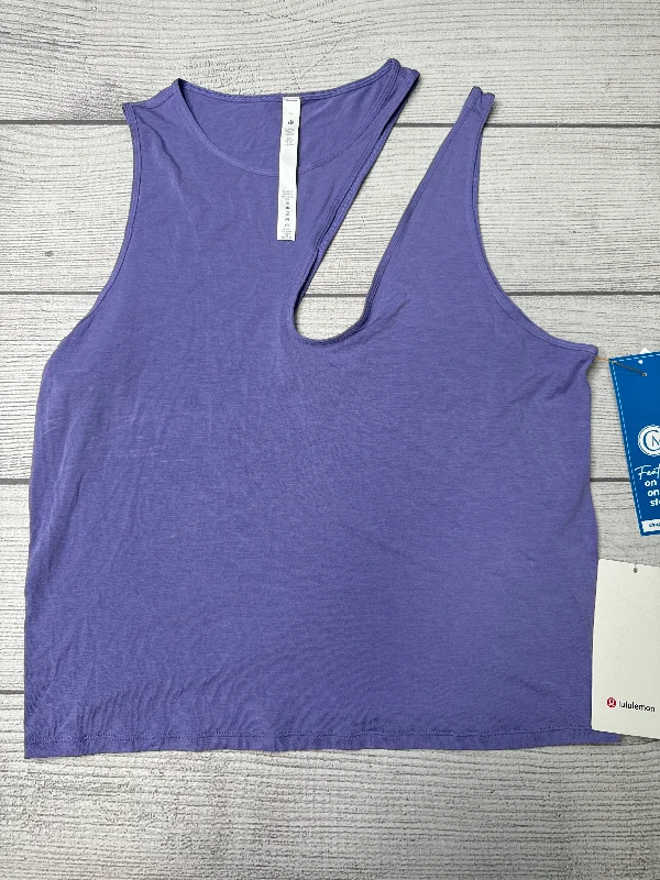 Seamless Yoga Tops for Maximum Comfort -Athletic Tank Top By Lululemon In Purple, Size: L Seamless Yoga Tops for Maximum Comfort -Athletic Tank Top By Lululemon In Purple, Size: L