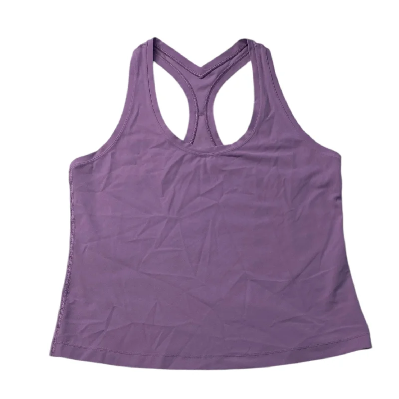 Yoga Tops with Full Support and Comfort -Athletic Tank Top By Lululemon In Purple, Size: Large Yoga Tops with Full Support and Comfort -Athletic Tank Top By Lululemon In Purple, Size: Large