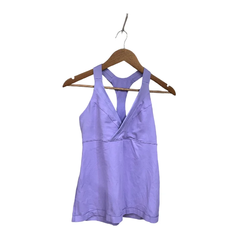 V-Neck Yoga Tops for Comfort -Athletic Tank Top By Lululemon In Purple, Size: M