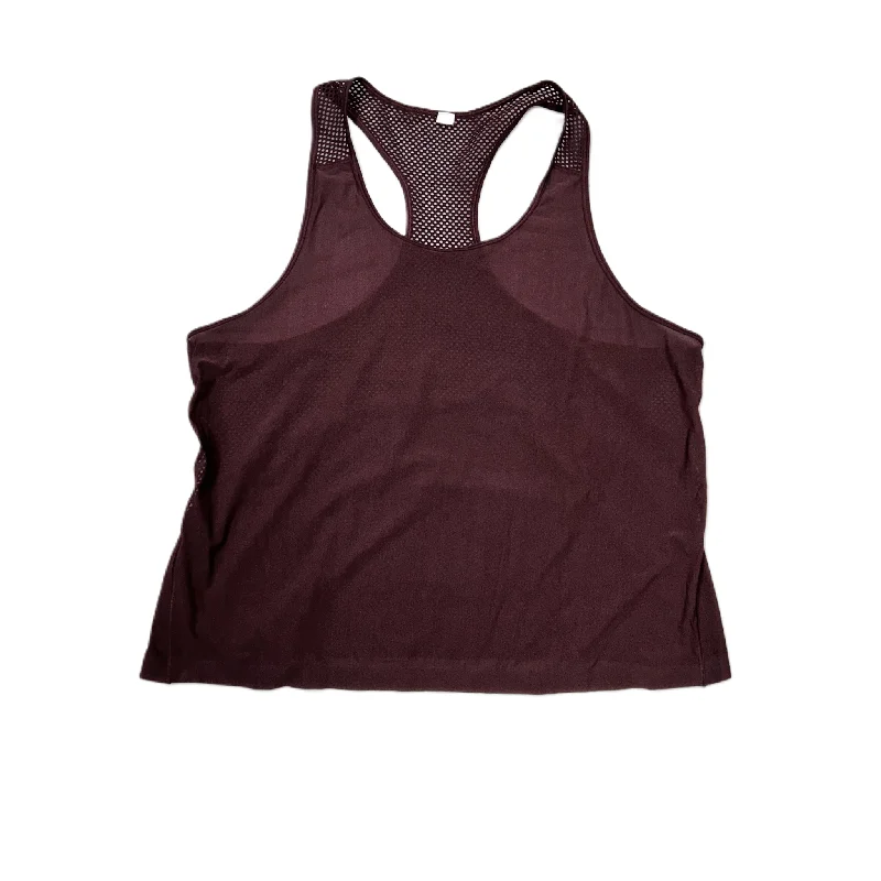 Yoga Tops for All Yoga Poses -Athletic Tank Top By Lululemon In Purple, Size: M
