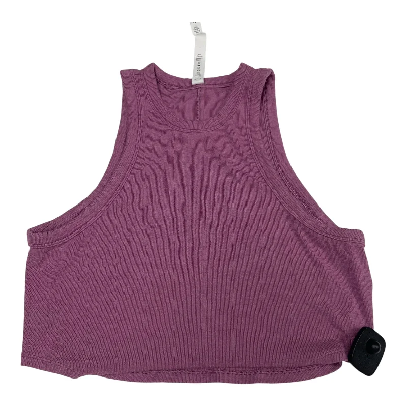 Fitted Yoga Tops for Yoga Class -Athletic Tank Top By Lululemon In Purple, Size: M
