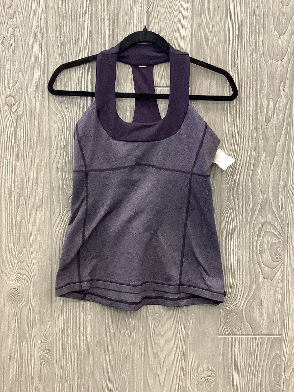 Yoga Tops for Comfort and Style -Athletic Tank Top By Lululemon In Purple, Size: M