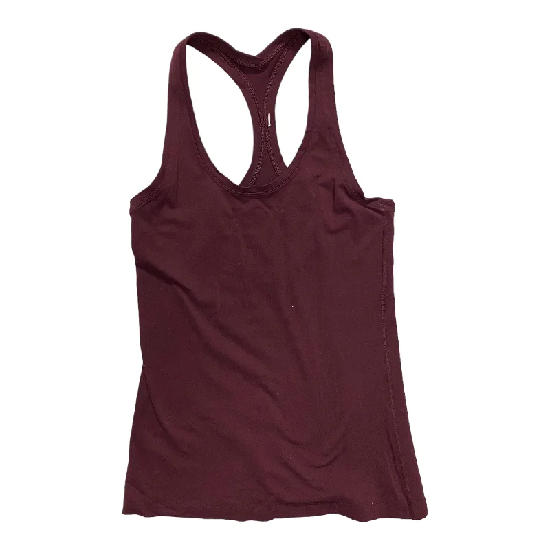 Yoga Tops for Flexibility and Balance -Athletic Tank Top By Lululemon In Purple, Size: S