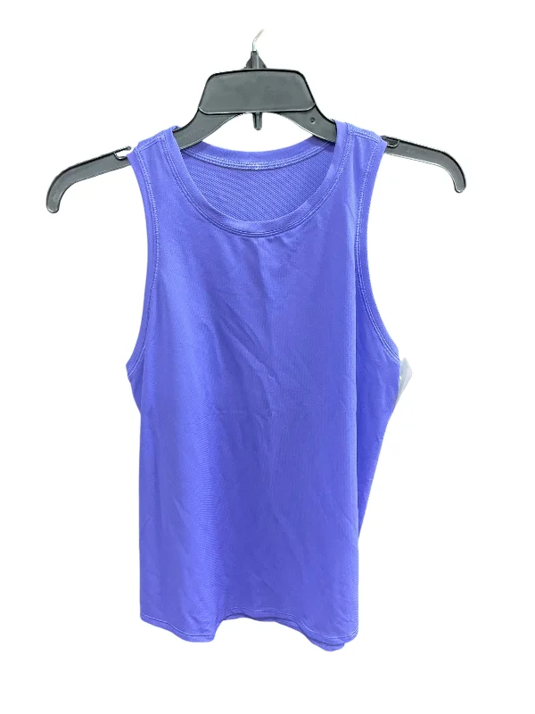 Women's Yoga Tops with Open Back -Athletic Tank Top By Lululemon In Purple, Size: S