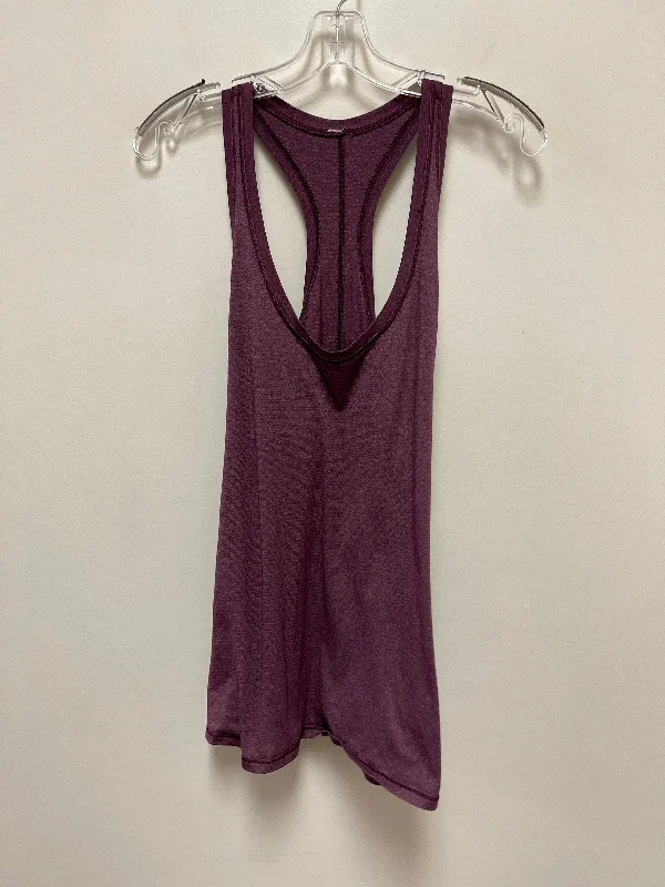 Yoga Tops with Full Coverage -Athletic Tank Top By Lululemon In Purple, Size: S