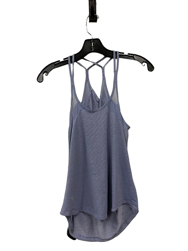 Yoga Tops with Breathable Fabric -Athletic Tank Top By Lululemon In Purple, Size: S
