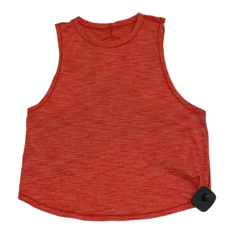 Women's Yoga Tops with Seamless Construction -Athletic Tank Top By Lululemon In Red, Size: 2