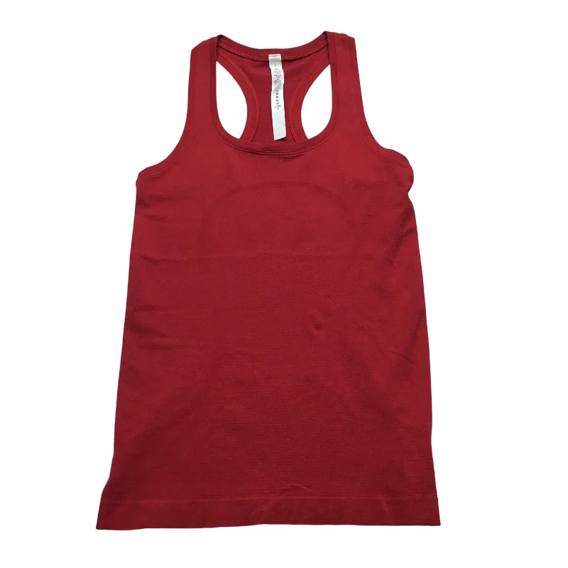 Yoga Tops with Built-In Support -Athletic Tank Top By Lululemon In Red, Size: 2