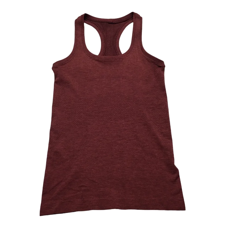Yoga Tops for Pilates and Yoga -Athletic Tank Top By Lululemon In Red, Size: 2