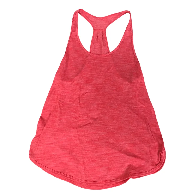 Stylish Yoga Tops for Yoga Practice -Athletic Tank Top By Lululemon In Red, Size: 4
